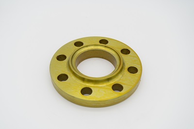 Yellow zinc plated flange