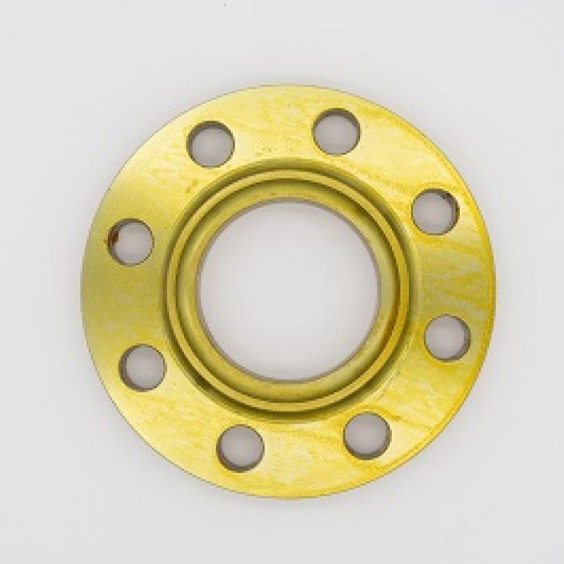 Yellow zinc plated flange